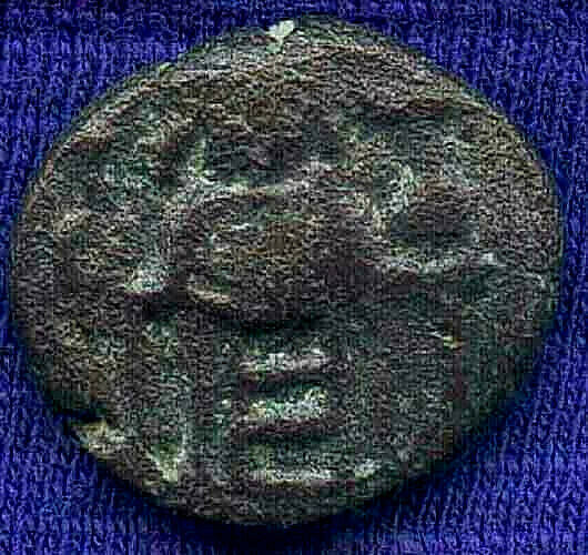 CONSTANS II (641-668AD) AE 12-nummi 16mm of Alexandria Rev Cross Potent gFine 