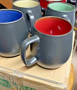 4 piece 20 Ounce stone Ware  mug Set By Gibson