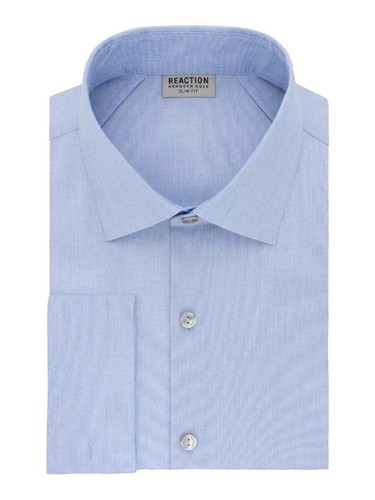 Kenneth Cole Reaction Men's Slim Fit Stretch Dress Shirt White 32X33 | eBay