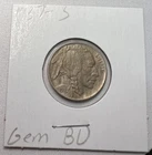 BU 1937-S 5C Buffalo Nickel MS Uncirculated - Full Horn And Tail Split