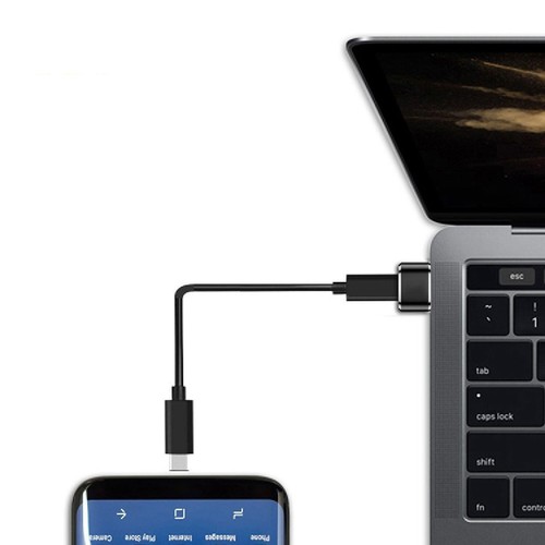 Adattatore OTG da USB Tipo C Femmina a USB Tipo A Maschio per PC TV Hard Disk - Foto 5 di 6