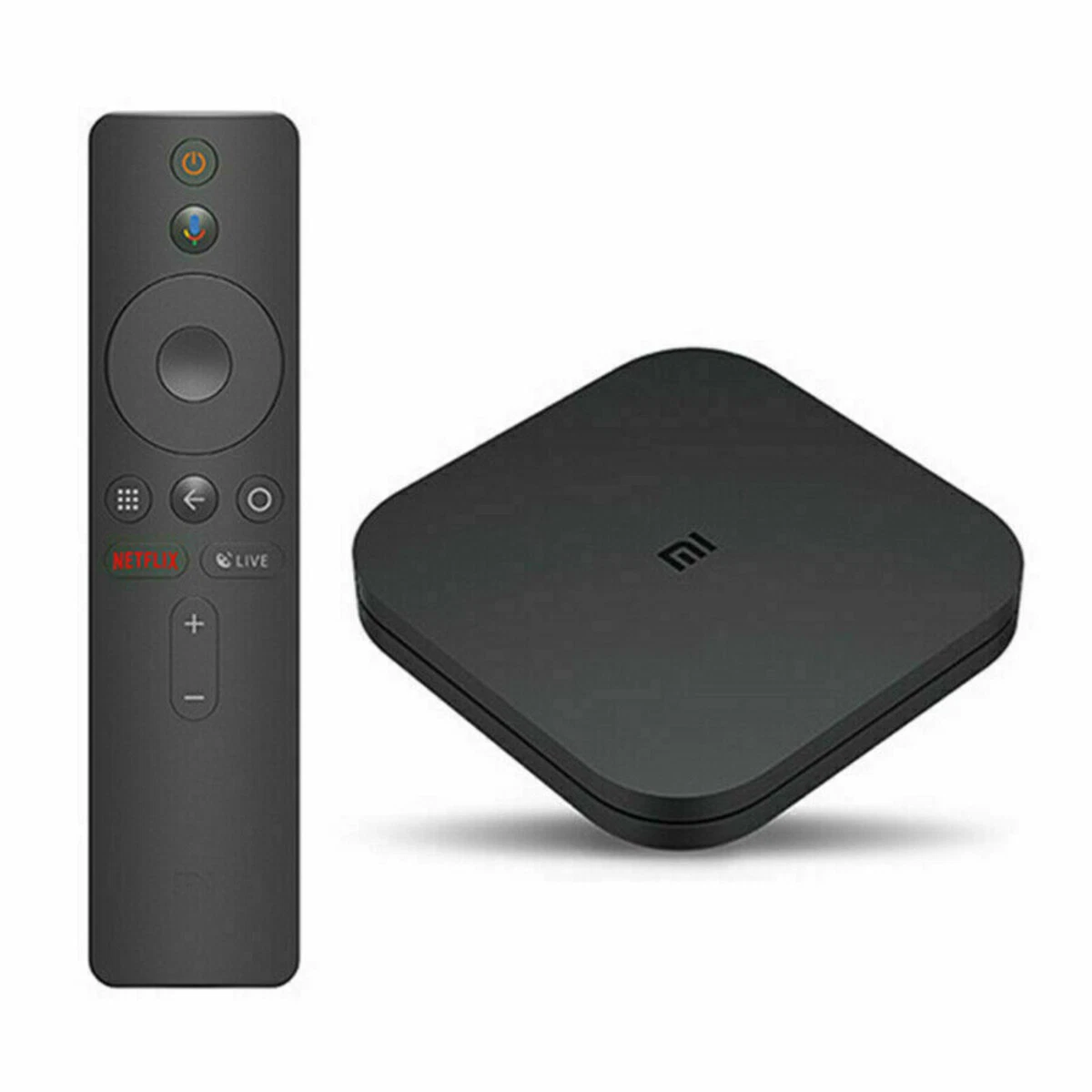 Mi Box S Xiaomi Original - 4K Ultra HD Android TV with Google Voice  Assistant & Direct Netflix Remote Streaming Media Player US Plug 