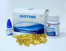 Multi Pack Isotine Gold /Plus Eye Drops & Isoneuron 60 Capsules