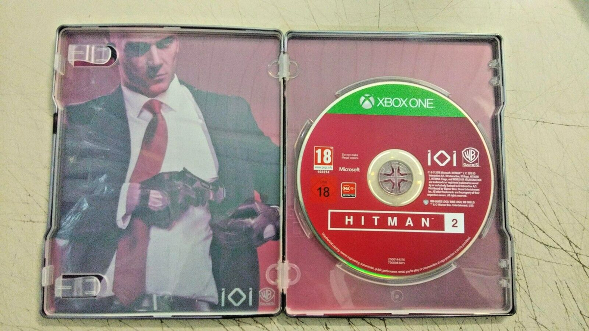 Jeu Xbox One : Hitman + Hitman 2 - Édition Steelbook - Boîtier Métal - Très Bon état