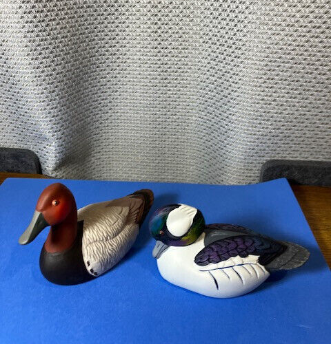 Pair of Vintage 1984 Ducks Avon Collectors Series Canvas Back & Buffle Head NIB - Picture 9 of 10