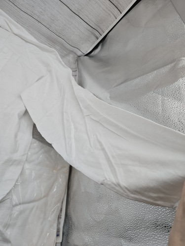 TWO Stafford Classic Fit Sleepwear 4XLT White Long Sleeve Shirt W/ Pocket - Picture 6 of 9