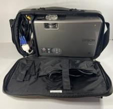 Epson LCD Projector PowerLite 1750c Model EMP-750 w/Cables  Bag - WORKS, NICE