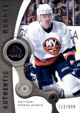 2005-06 SP Game Used #153 Petteri Nokelainen RC SERIAL 713/999 NEW YORK ISLANDER