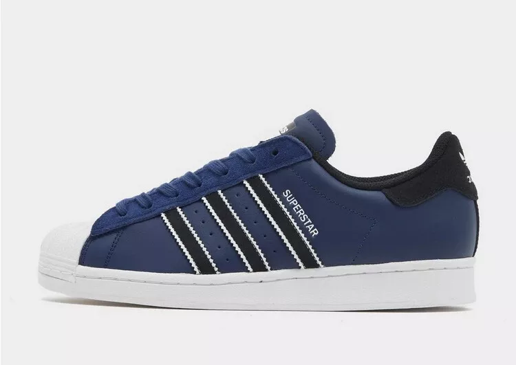 adidas Originals Leather Shoes Dark Blue |