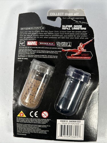 2007 Hasbro | Spider-Man 3 | Super Ooze Canisters | Venom/Sandman Sand *Rare - Picture 2 of 5