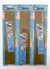 Lot of 3 PLAID Gallery Glass GOLD REDILEAD Metallic Lead 18' 1/8" #16153