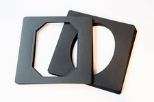 Photo album overlays - 40 GF Smiths black debossed slip-in mounts, unused