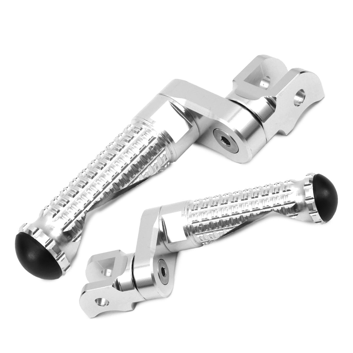 パーレー　ワンドロップ MPRO 1 inch Extended Silver Front Foot Pegs Fit SL1000 Falco