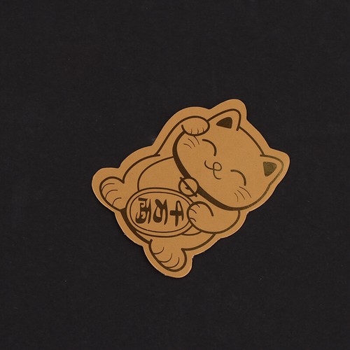 5Pcs Gold Foil Lucky Cat Mobile Phone Decoration Sticker New Year Phone Patch - 第 6/8 張圖片
