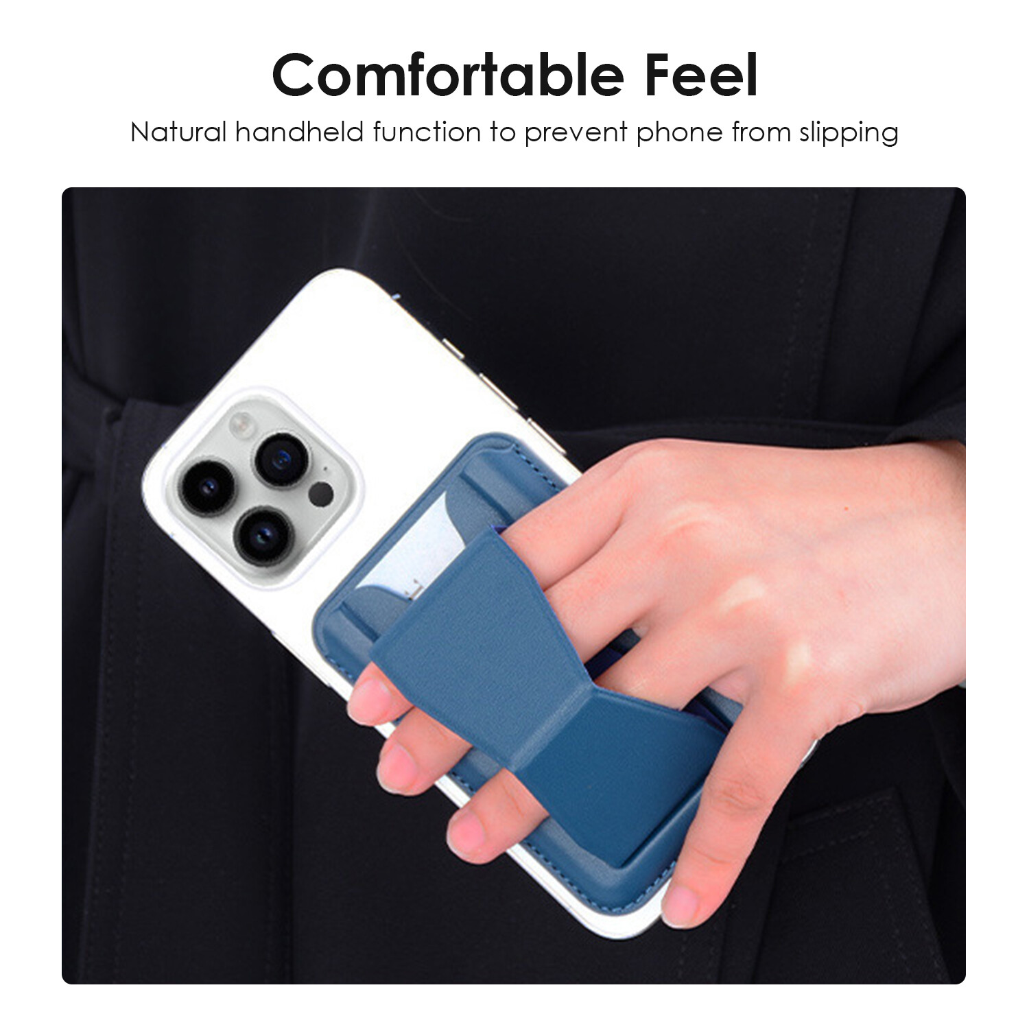 Leather Wallet Card Holder Stand MagSafe Pouch Case For iPhone