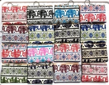 20 Purses Bag Clutch Pouch Wallet Thai Coin Key Chain Zipper Handbag Canvas Card