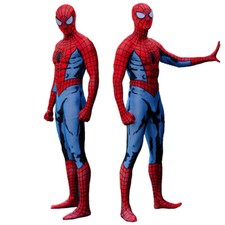 Ultimate Spider-Man Jumpsuit Spiderman Cosplay Costume Halloween Party Props