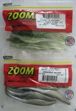 2 - ZOOM BAIT  Super Fluke - 10/Ct Pack - 5-1/4" - Baby Bass & Arkansas Shiner