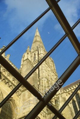 Photo 6x4 Spire of Salisbury Cathedral Photographed from the restaurant a c2009