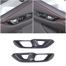 ABS Matte Black Door Lock Switch Button Panel Cover For Corvette C8 2020-2025 US