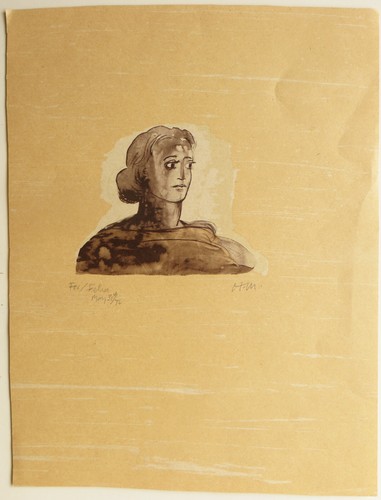 Henry Moore Color Lithograph - Dame Creole - From La Poesie, Les Poete - Picture 2 of 5