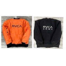 RVCA Hoth MA-1 Black Orange Reversible Jacket...