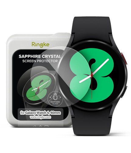 For Samsung Galaxy Watch 4 Screen Protector (40mm, 44mm) | Ringke Sapphire Glass - Picture 3 of 25
