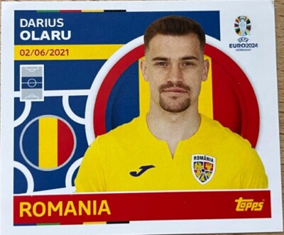 TOPPS EURO EM 2024 FUSSBALL EINZELSTICKER Darius Olaru ROM 13 Rumänien