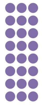 1'' Lavender Round Label Dots Stickers Color Coding Inventory 1 Inch Dot