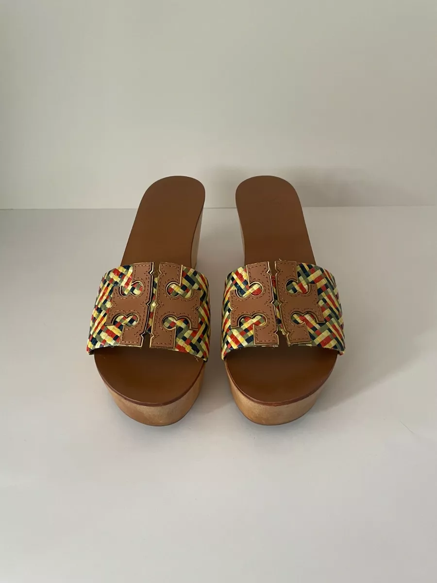 Tory burch patty top 80mm wedge slide