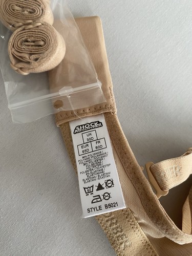 SUJETADOR AMORTIGUADOR TALLA 30D MULTIVÍA 5 EN 1 DEPORTIVO MUJER FITNESS BEIGE DAMAS - Imagen 6 de 6