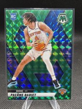 2024-25 Panini Mosaic - Rookie Pacome Dadiet #203 Green Mosaic Prizm (RC) Knicks