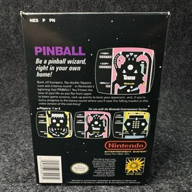 Nintendo NES Pinball Juego CIB Caja Completa Manual Cartucho Probado OEM