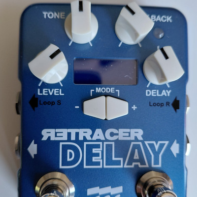 EBS Retracer Delay Digital Effektpedal für E-Gitarre/Bass mit Tap Funktion 