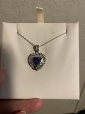 Swarovski Crystal Purple Heart Necklace