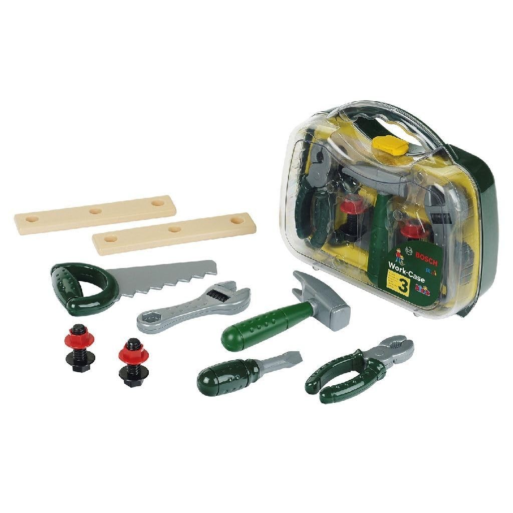 Theo Klein 8465 Bosch-gereedschapskoffer I Met werkbankaccessoires zoals hamer