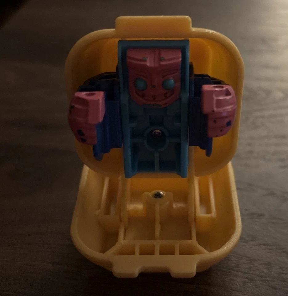 ORIGINAL 1988 McDonald's Happy Meal Toys QUARTER POUNDER Transformer Purple Vtg. - Image 2 of 2