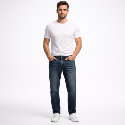 Calvin Klein Blue Jeans Size 32 Denim Eco-friendly Classic Basic Denim Basic