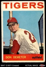 1964 Topps #58 Don Demeter Tigers 2 - GOOD