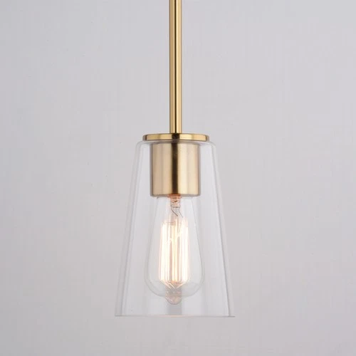Vaxcel Lighting P0396 Beverly 5"W Mini Pendant - Brass - Picture 3 of 12
