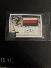 2020 Panini One - Rookie Patch Autographs Cole Kmet #23 /199 (AU, MEM, RC)