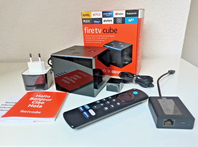 AMAZON FIRE TV CUBE 4K ULTRA HD HDR10+ ALEXA 2. Gen. Mediaplayer in sgt.-Zustand