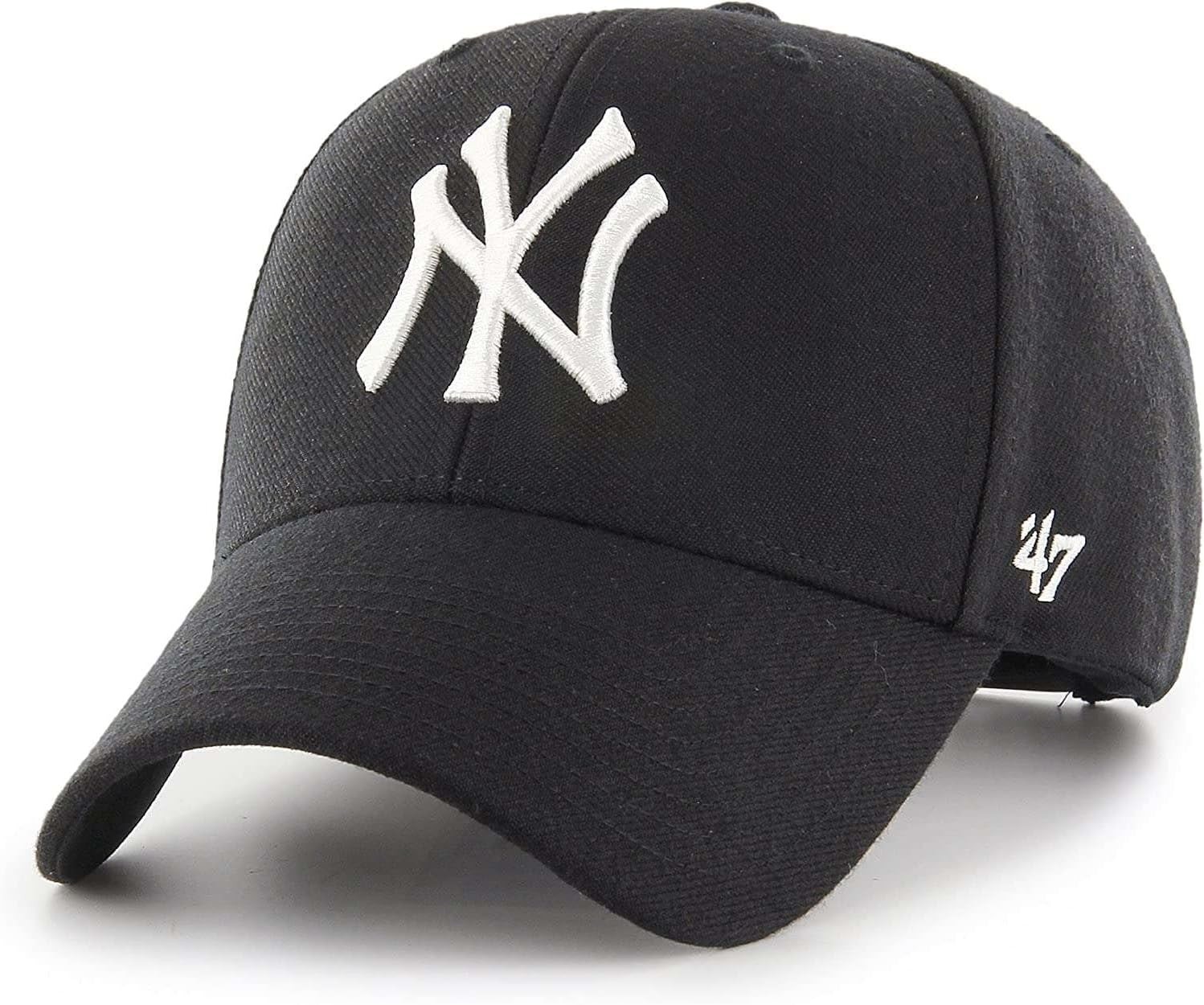 '47 Brand MVP Snapback NY New York Yankees Cap - Black / White