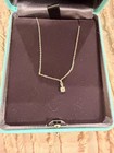Tiffany & Co. Platinum Solitaire Diamond Pendant Necklace 16" — photo 1