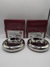 Remembrance Ware Communion Tray Bread Inserts x2! Stainless Steal/Silver Finish!