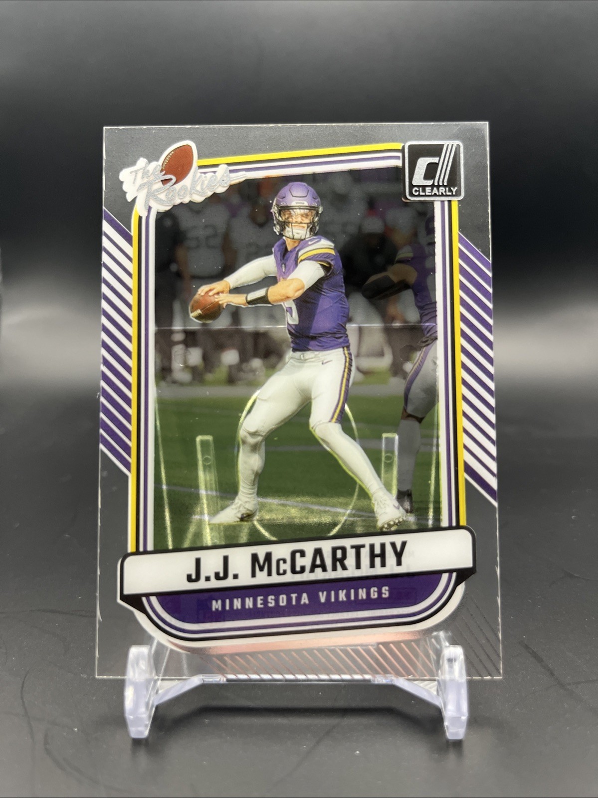 2024 Clearly Donruss JJ McCarthy Rookie Minnesota Vikings The Rookies