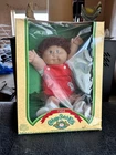 Vintage 1984 Cabbage Patch Kid In Box “Shea Erwin” In Red Corduroy Romper
