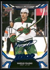 2022-23 Upper Deck MVP Marcus Foligno Blue Script #195 Minnesota Wild