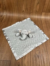 Cloud Island Elephant Blanket Lovey Plush Gray White Striped Target Nursery