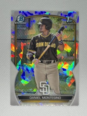 Daniel Montesino 2023 Bowman 1st Chrome Atomic Refractor San Diego Padres